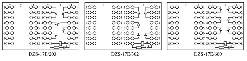 DZS-17E/203內部接線圖