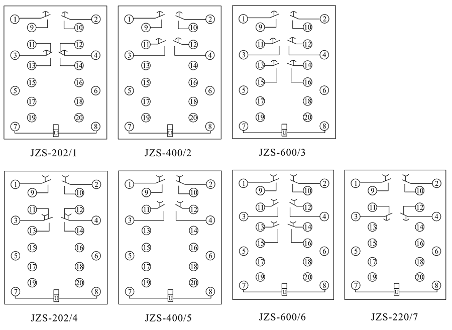 JZS-220/7內部接線圖