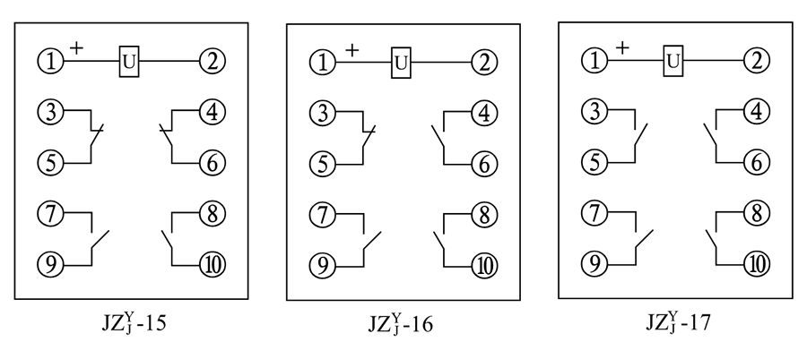 JZY-16、JZJ-16內部接線圖