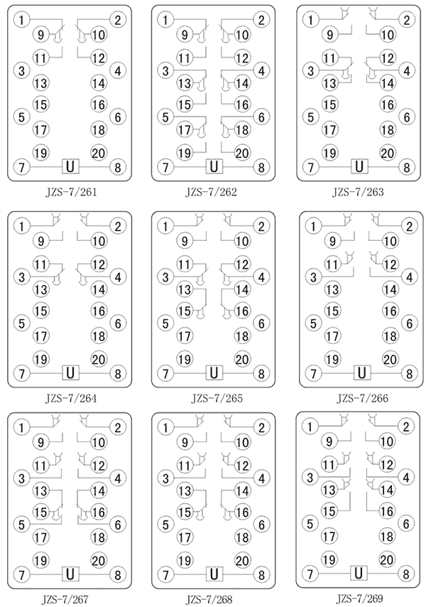 JZS-7/261內部接線圖