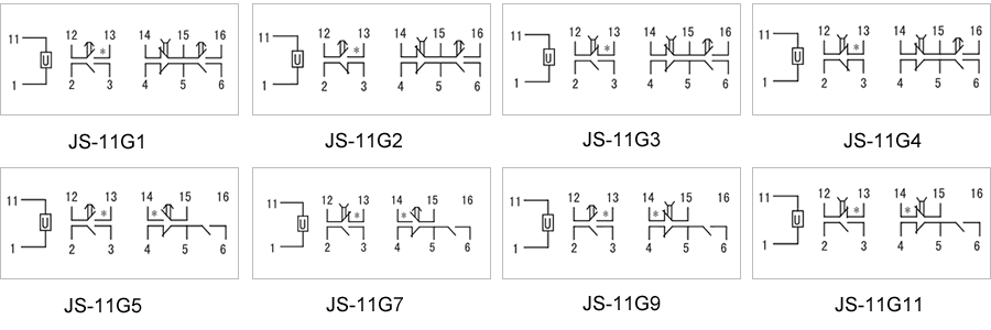 JS-11G4內部接線圖