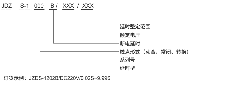 JDZS-1006B型號及其含義