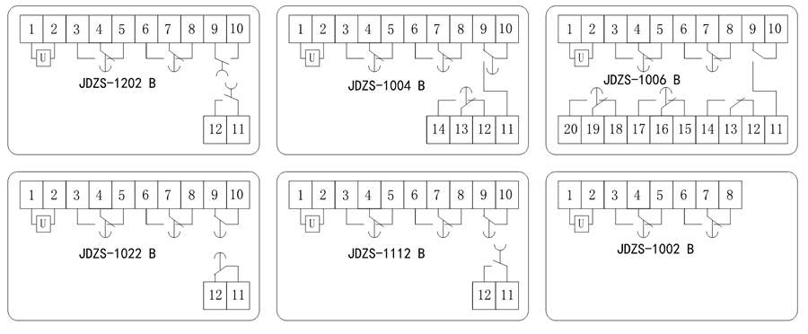 JDZS-1006B內部接線圖