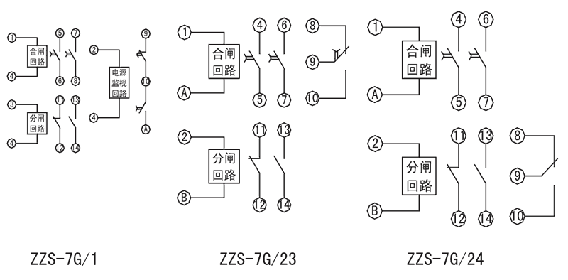 ZZS-7G/1內部接線圖