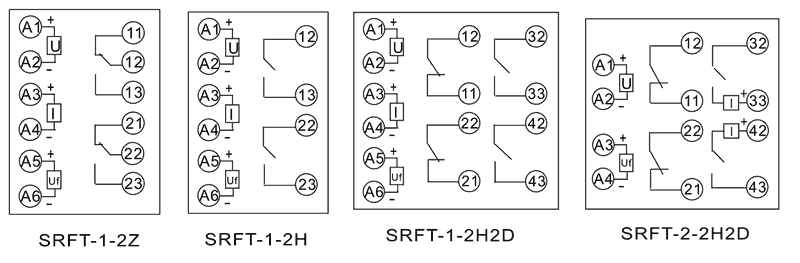 SRFT-1-2H2D內部接線圖