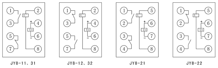 JY8-21C內部接線圖