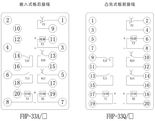 FHP-33A/3內部接線圖