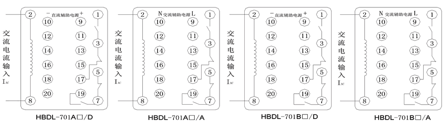 HBDL-701A2/D內部接線圖