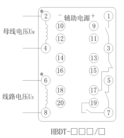 HBDT-14Q/3內部接線圖