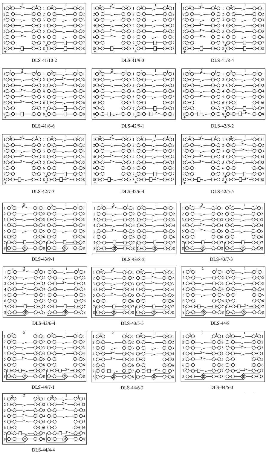 DLS-44/4-4內部接線圖